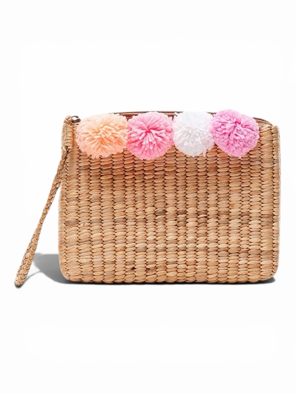 NEW Sea and Grass Eva Pom Pom Wristlet